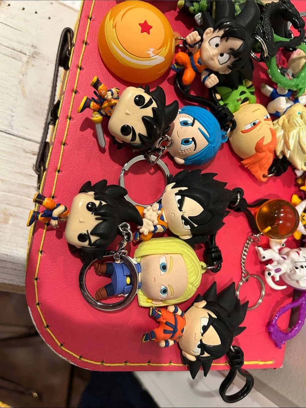 Dragon Ball Z Cartoon Character Keychain Set - 19 in all